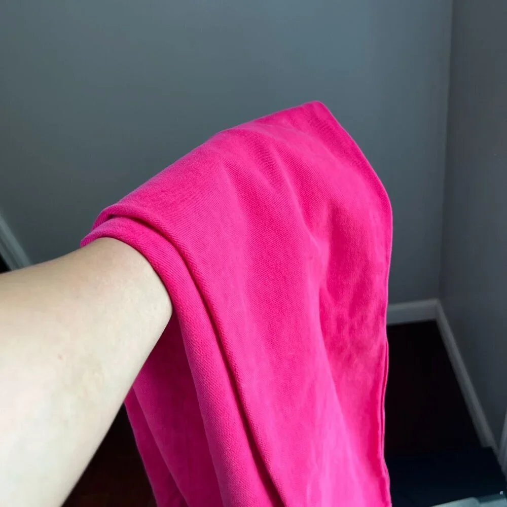 Etica Womens Rhea Mid Rise Straight Leg Denim Size 30 in Raspberry Pink - Picture 9 of 9